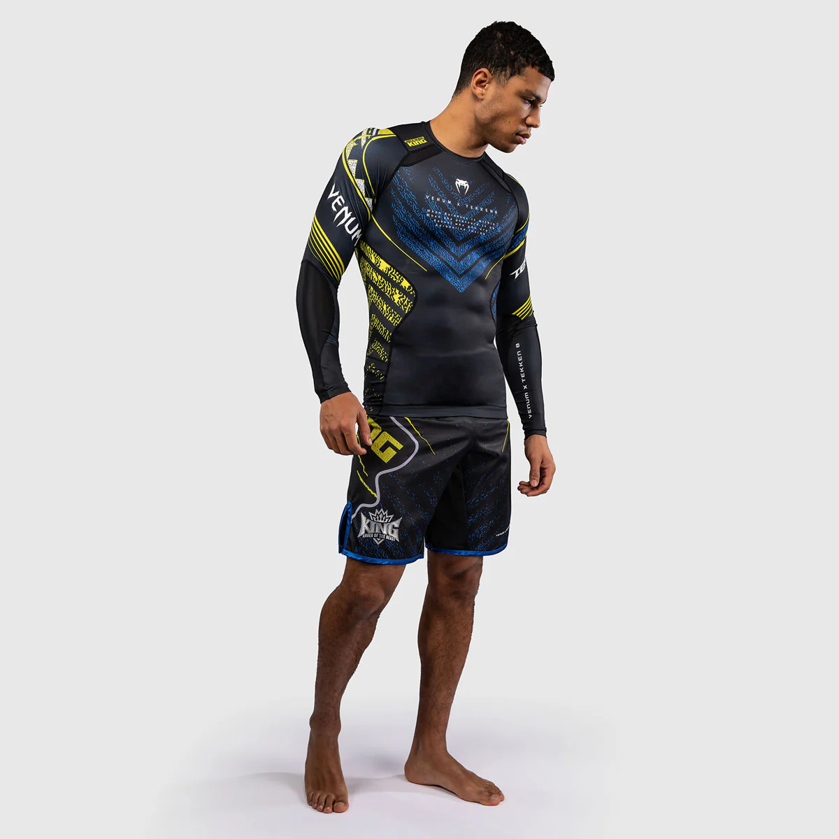 Rashguard Venum Tekken 8 King mangas largas Negro-amarillo  - Image 4