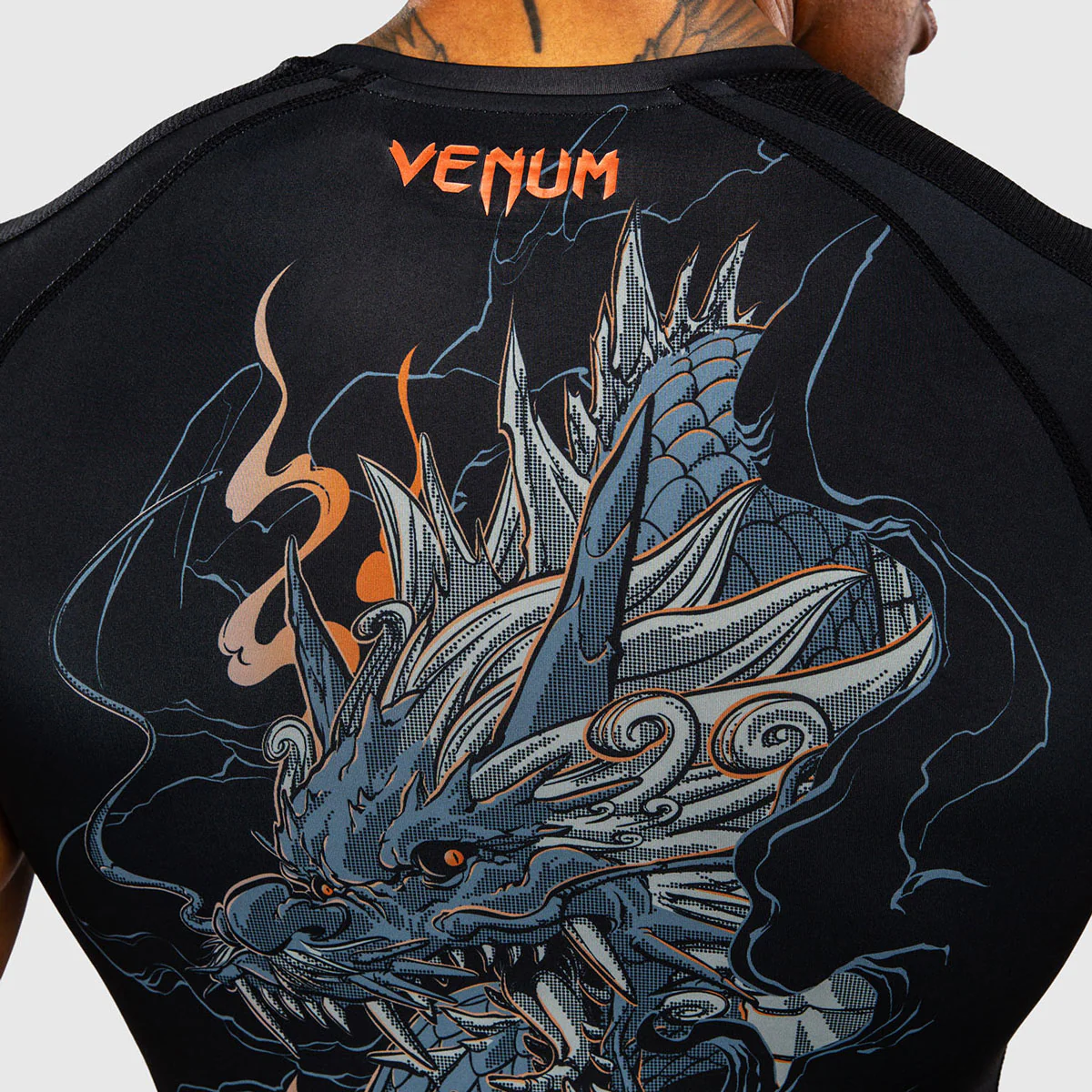 Rashguard Venum Thunder Dragon mangas cortas Negro - Image 8