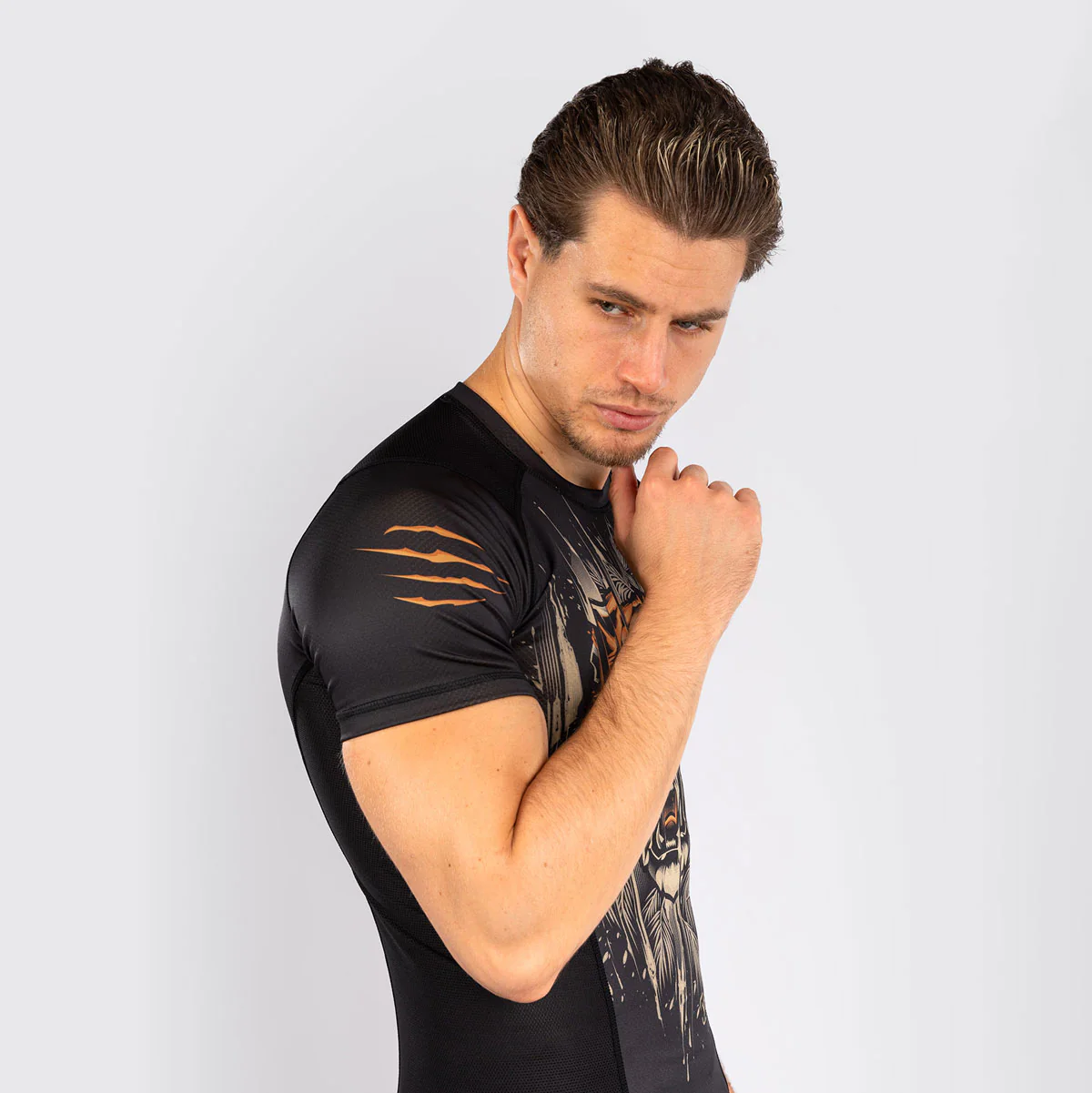 Rashguard Venum Tiger mangas cortas Negro - Image 4