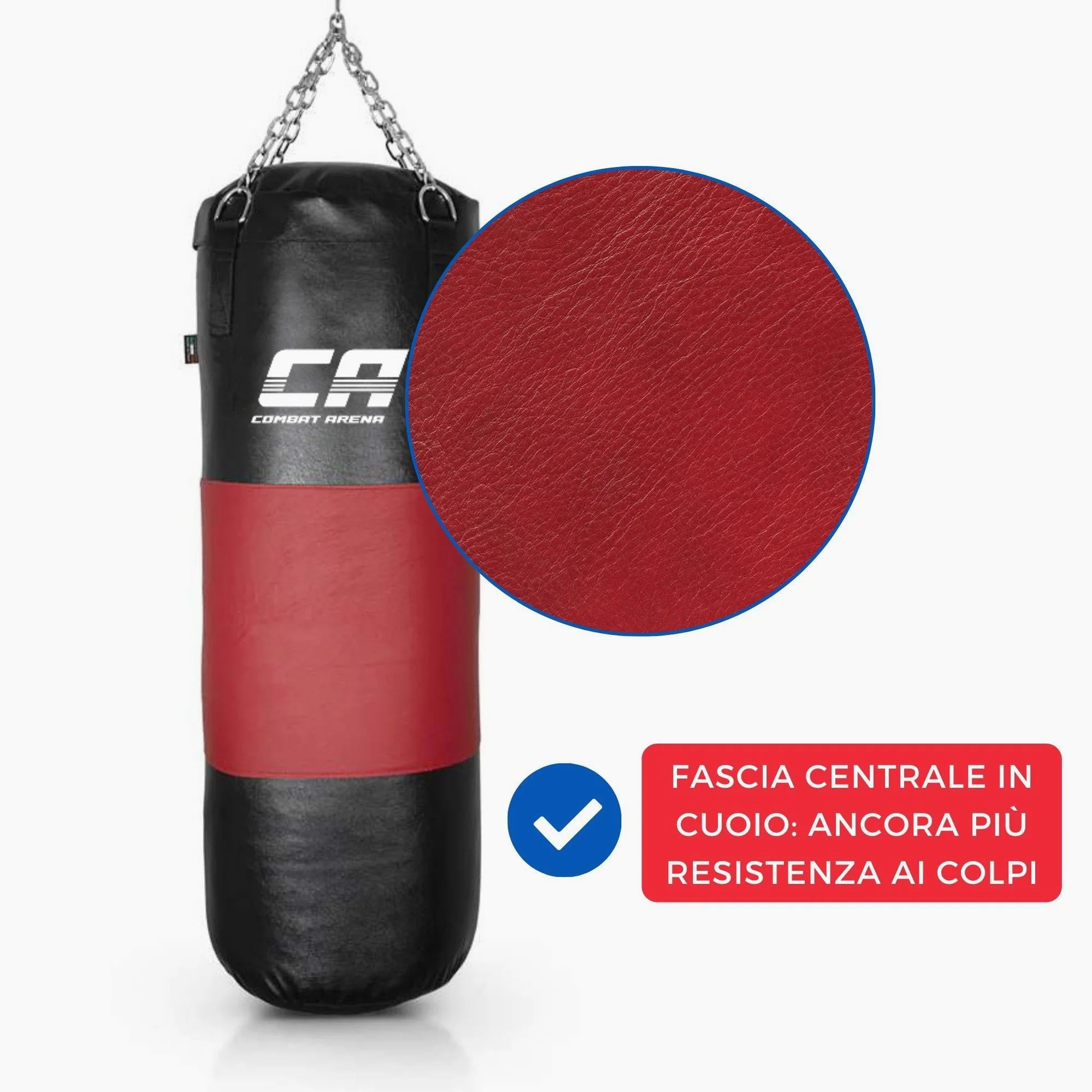 Saco de boxeo Combat Arena Correa de cuero 40 kg - Image 6