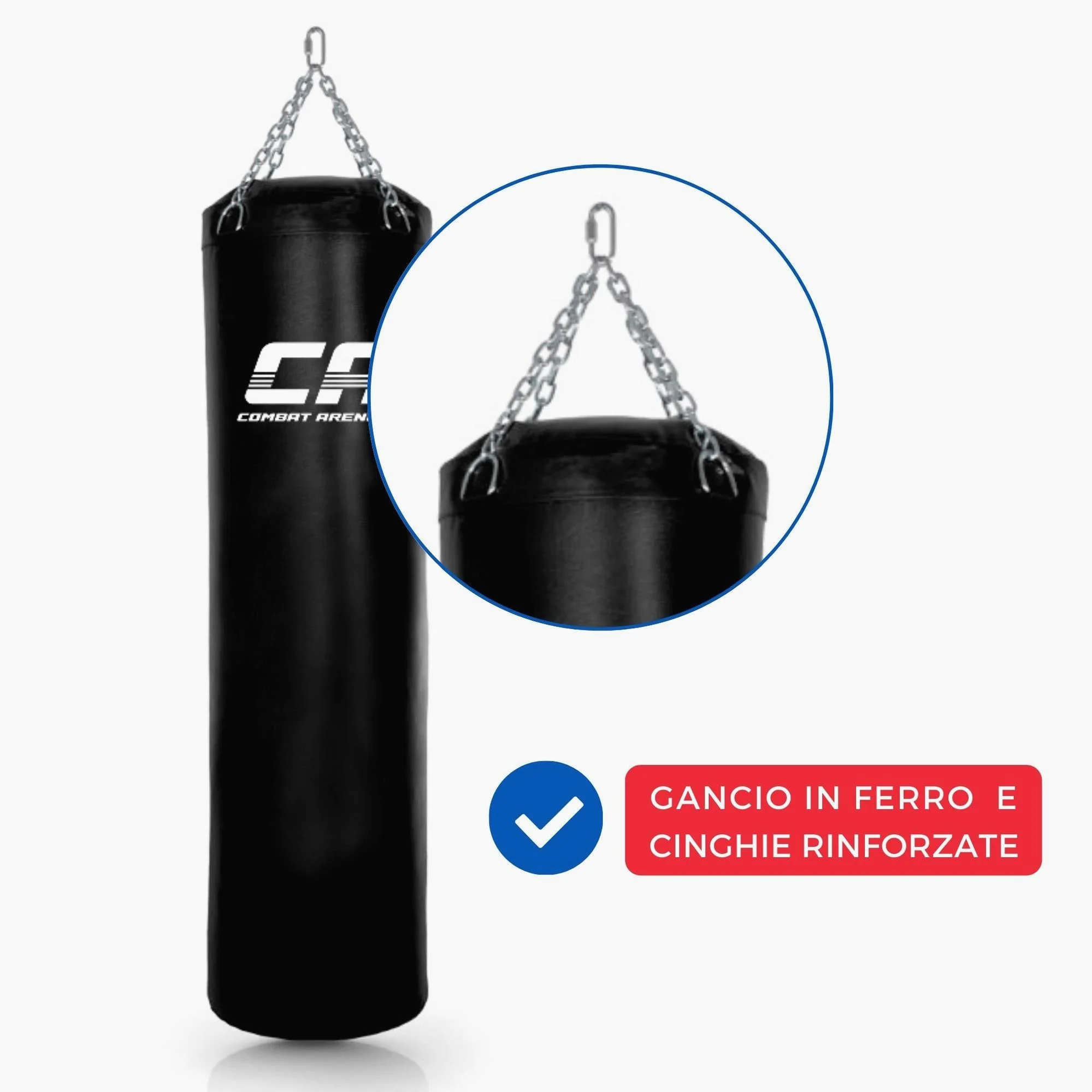 Saco de boxeo Combat Arena Entrenamiento PRO 30 Kg Negro - Image 4
