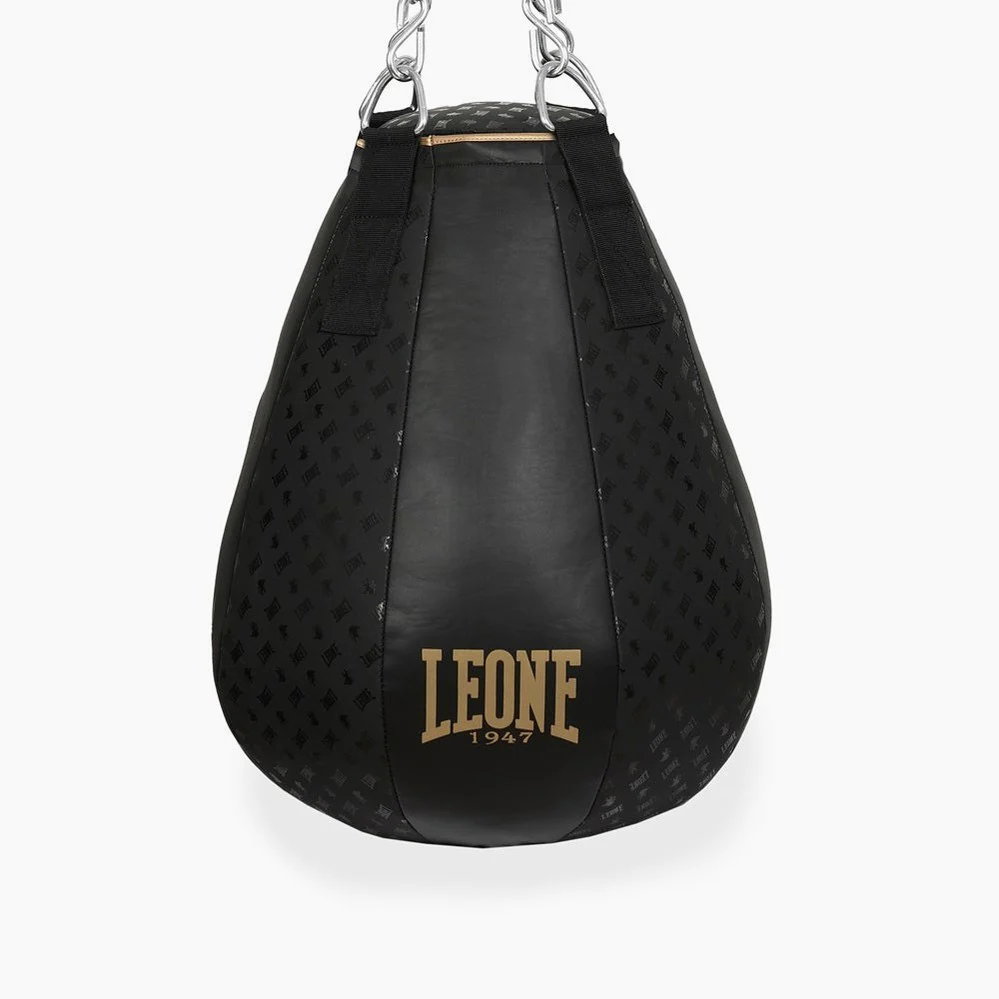 Saco de boxeo Leone 12 kg DNA AT852 Negro-oro 