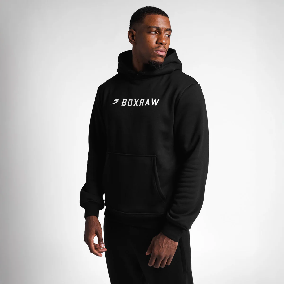 Sudadera Boxraw A.B.C. con capucha Negra - Image 3