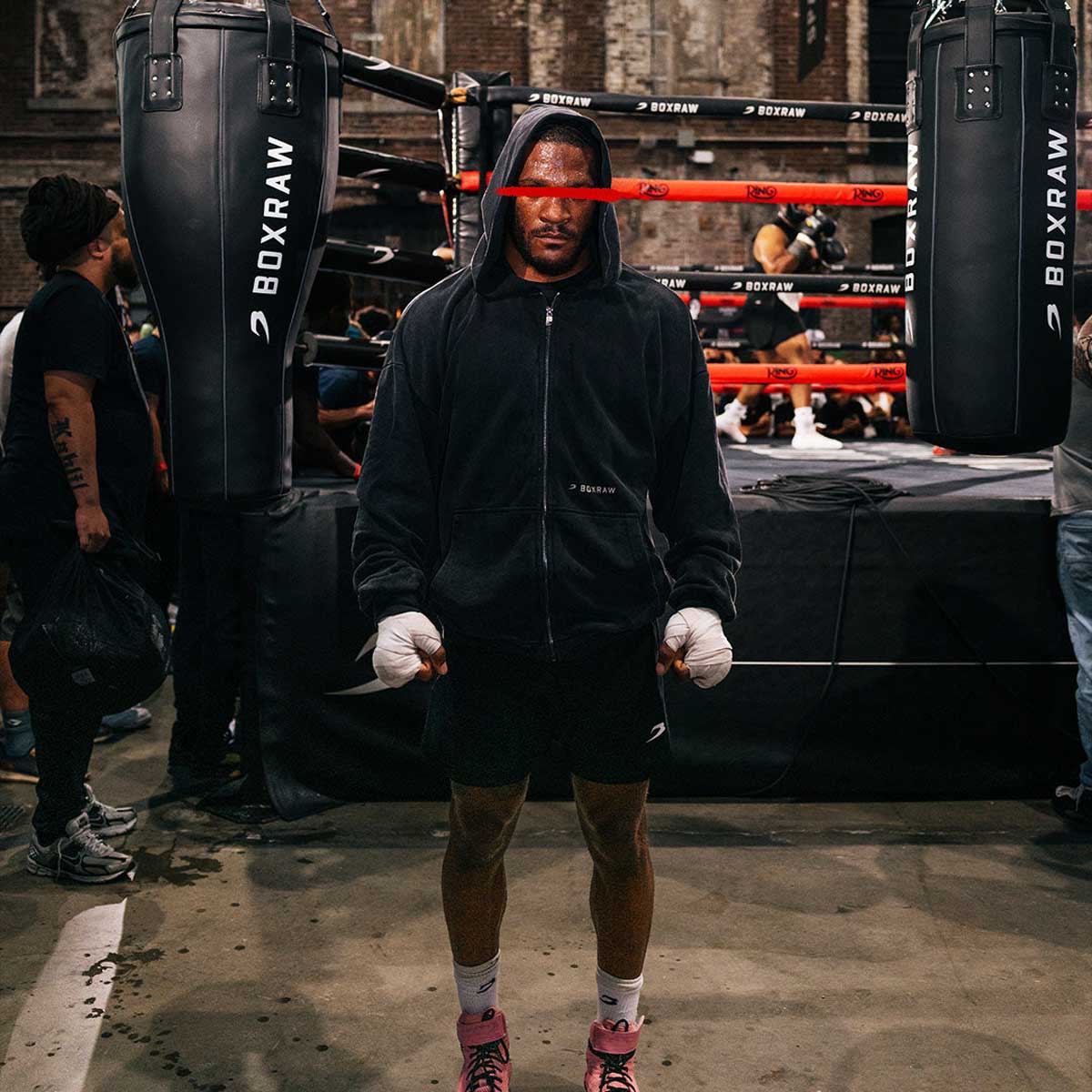 Sudadera Boxraw Sparring Club Oversize con capucha y cremallera - Image 11