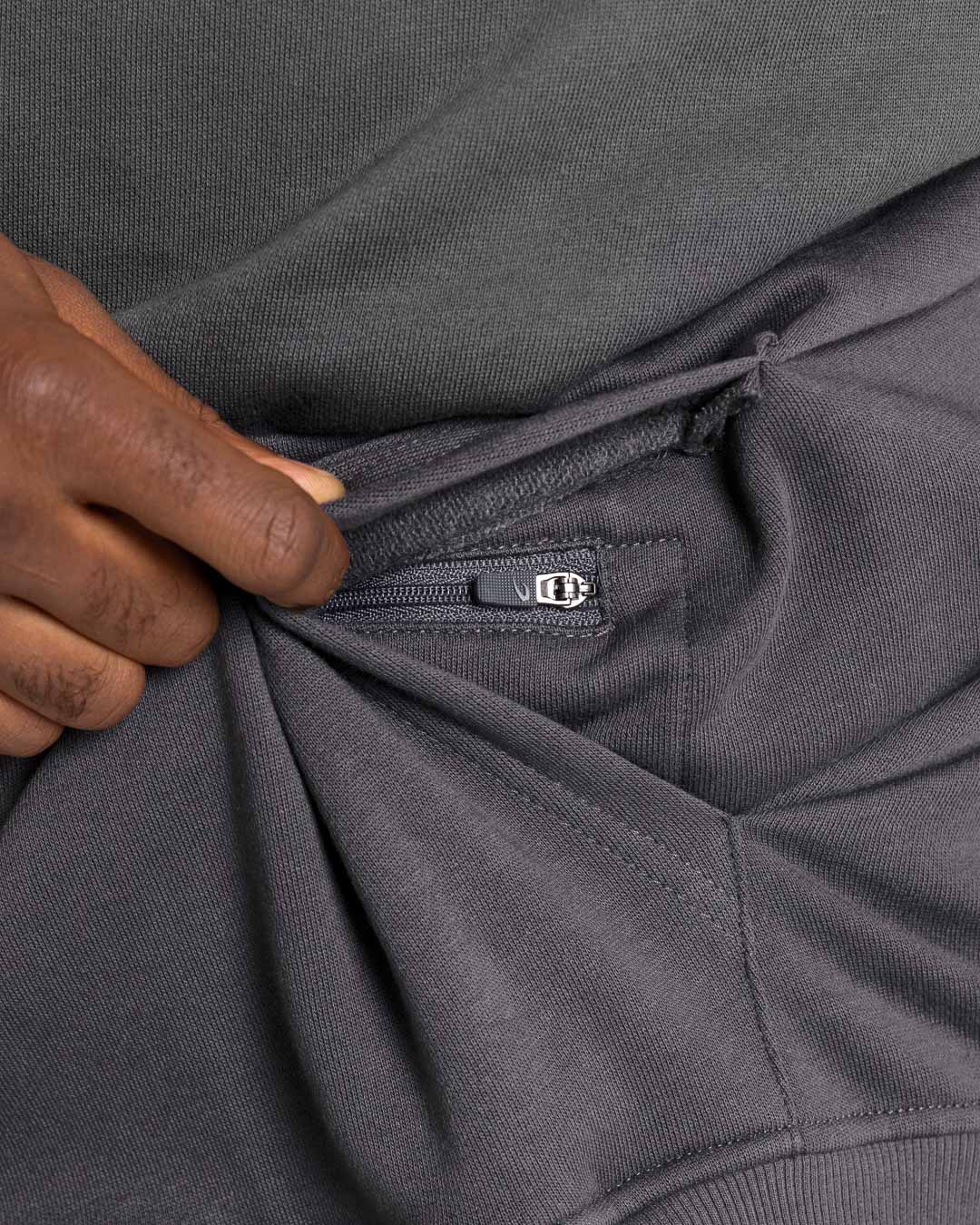 Sudadera Boxraw We Don't Play Boxing oversize con capucha Gris-rosa - Image 9