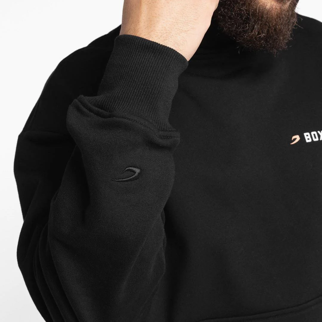 Sudadera Boxraw We Don't Play Boxing oversize con capucha Negra  - Image 10
