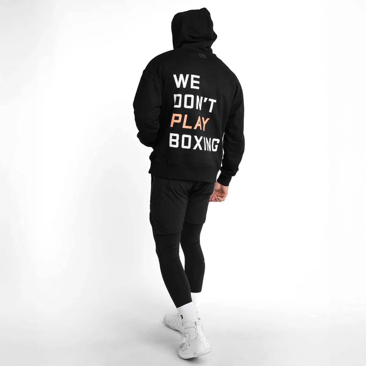 Sudadera Boxraw We Don't Play Boxing oversize con capucha Negra  - Image 3