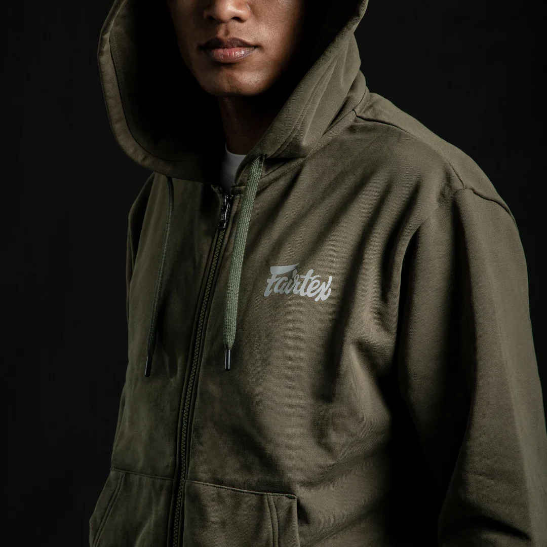 Sudadera Fairtex FHS22 con capucha Verde - Image 4