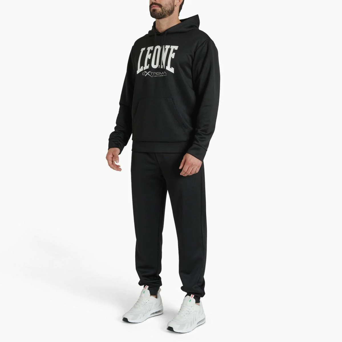 Sudadera Leone Logo con capucha ABX119 Negro  - Image 4