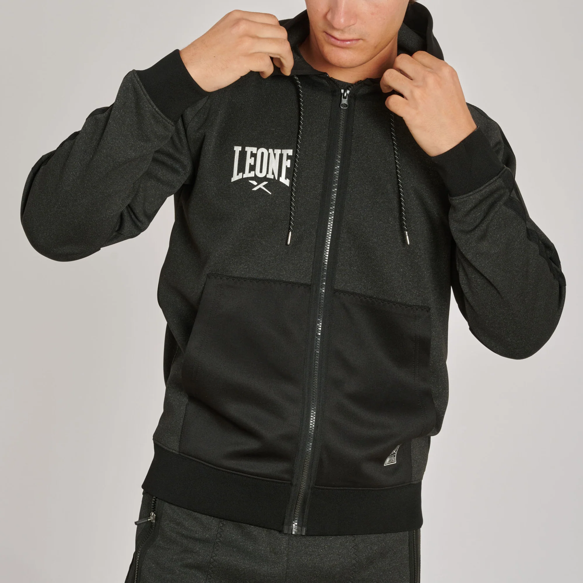 Sudadera Leone Melange ABX611 con capucha  - Image 15