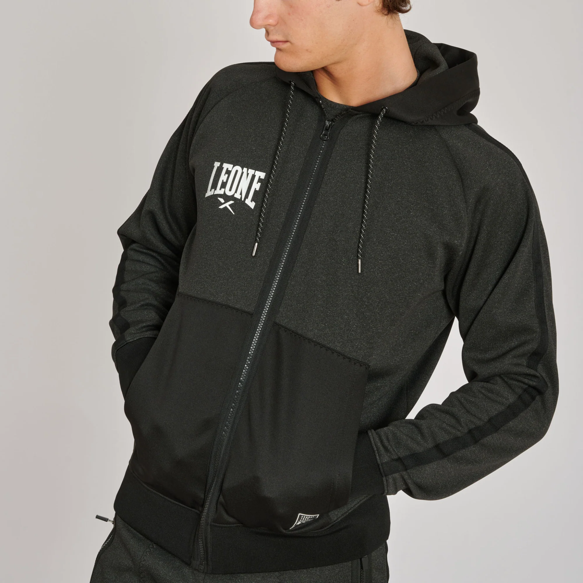 Sudadera Leone Melange ABX611 con capucha  - Image 16