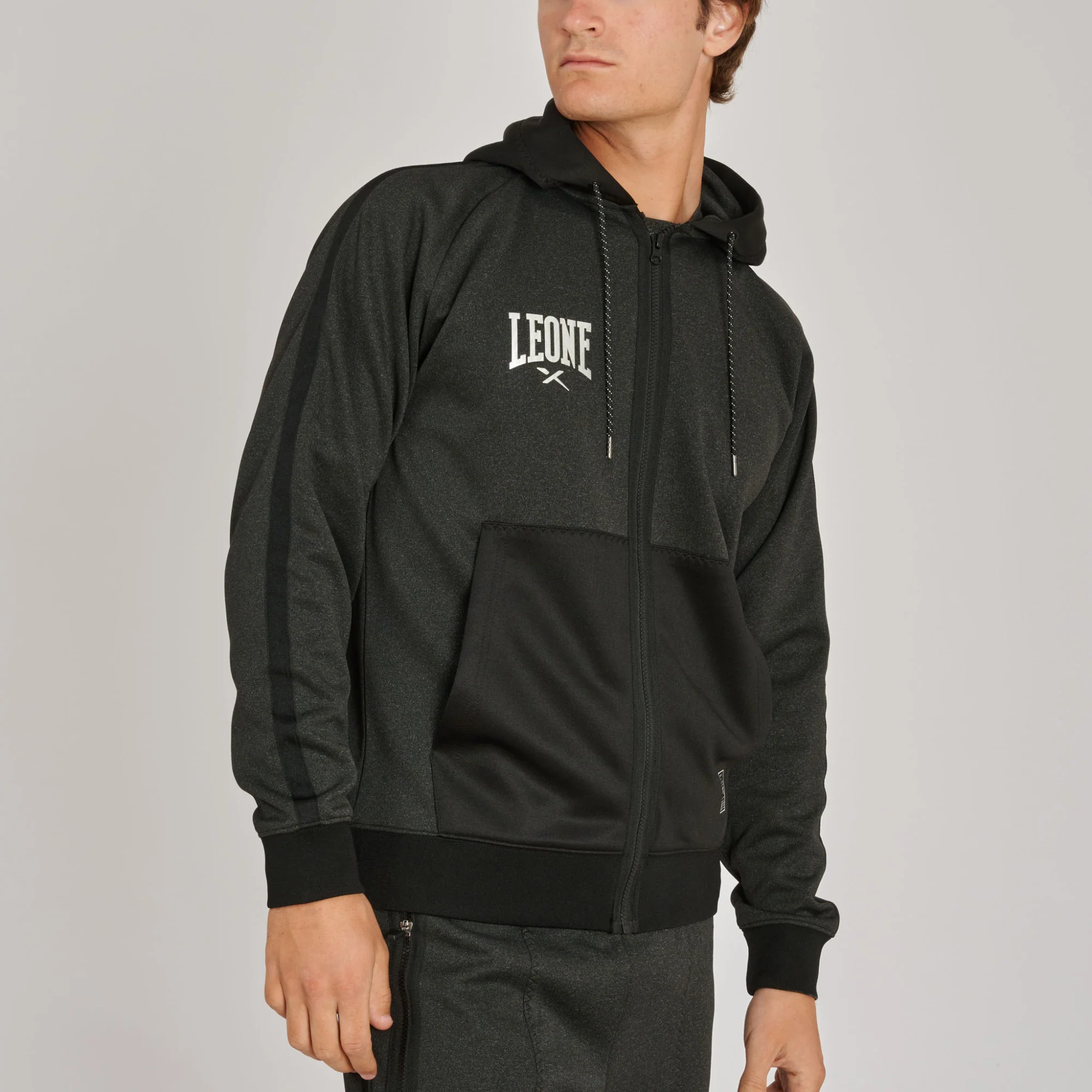 Sudadera Leone Melange ABX611 con capucha  - Image 17