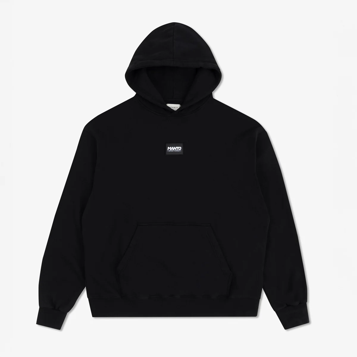 Sudadera Manto Label 25 Oversize con capucha Negro  - Image 2