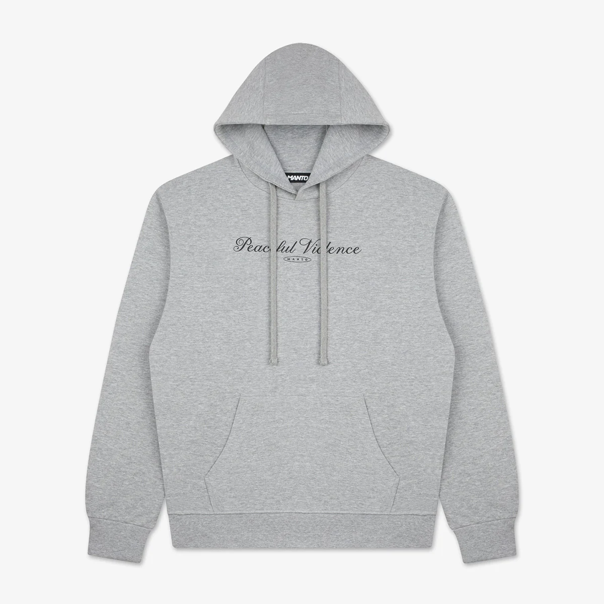 Sudadera Manto Peaceful Violence con capucha Gris 