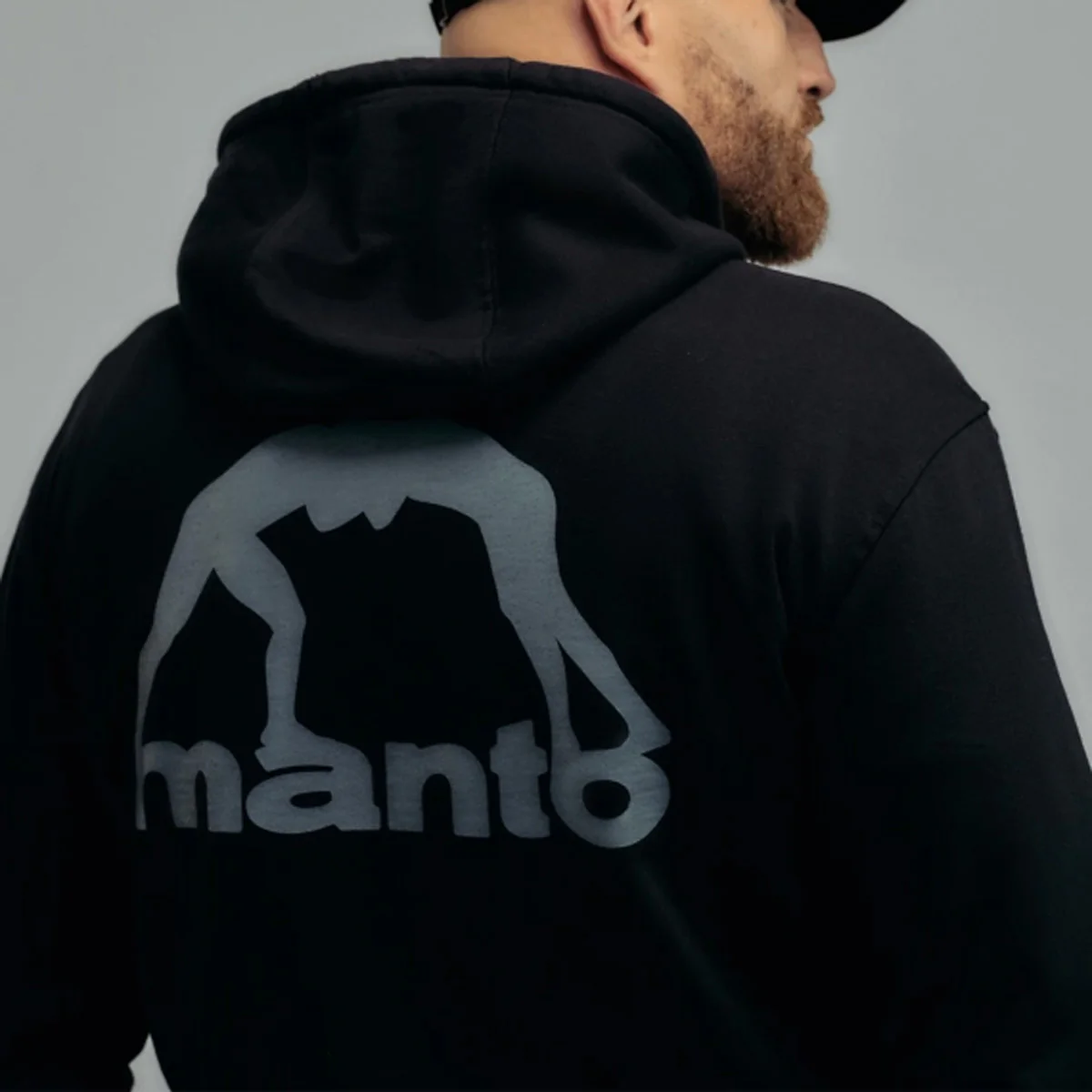 Sudadera Manto Peaceful Violence con capucha Negro - Image 5