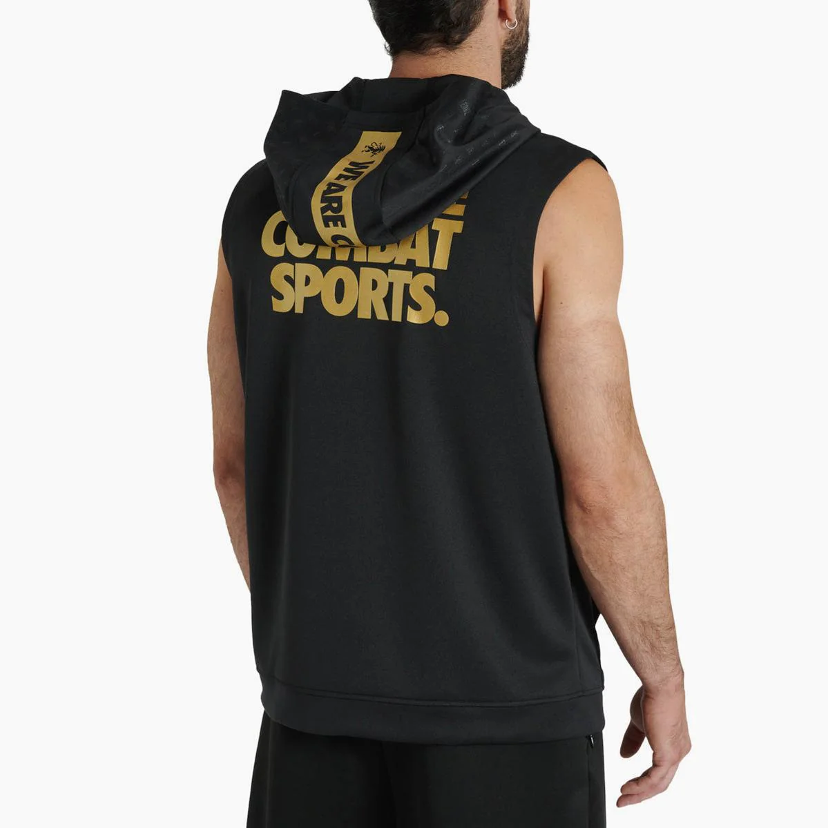 Sudadera sin mangas con capucha Leone DNA ABX720 Negro  - Image 2