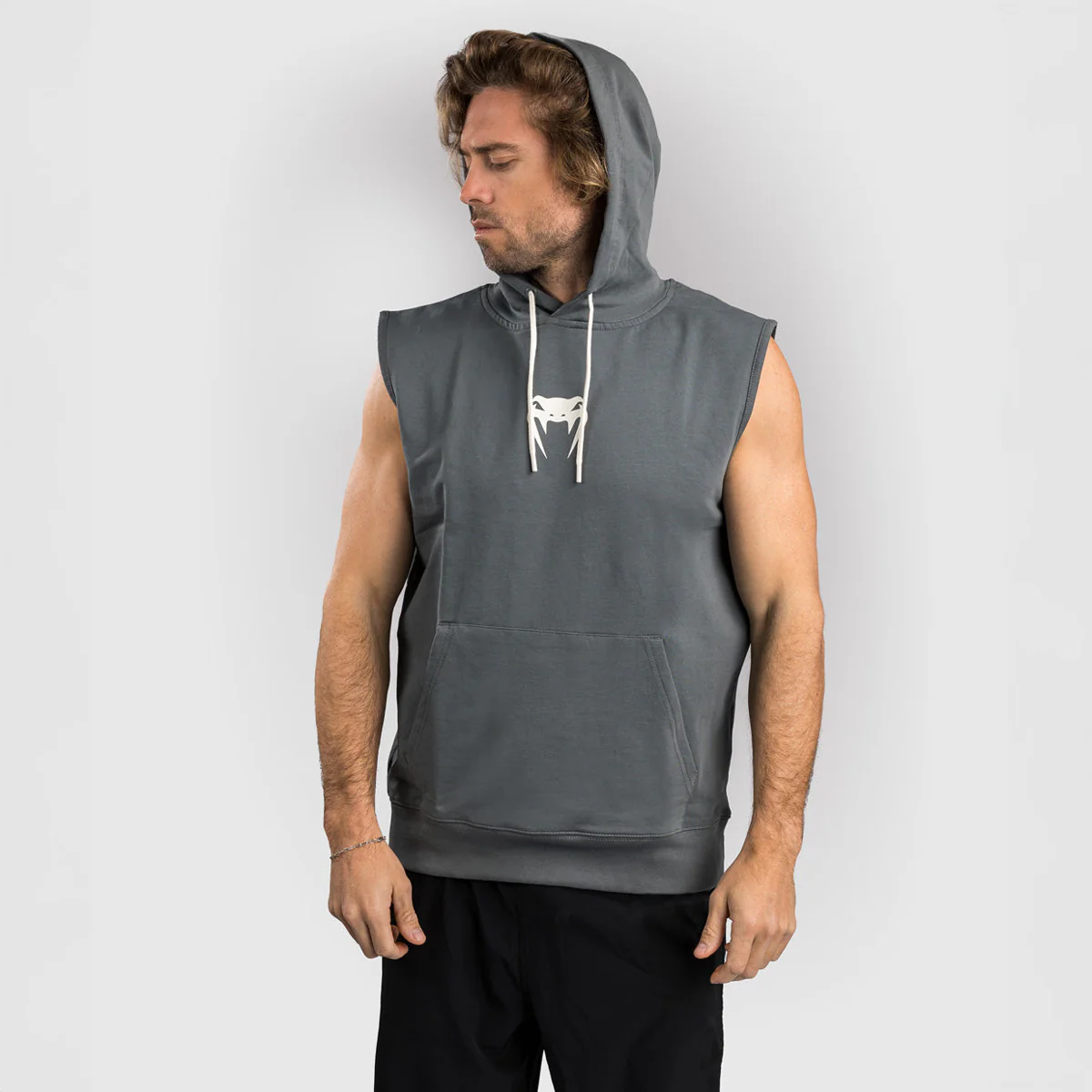 Sudadera sin mangas Venum Sparring con capucha Gris  - Image 2