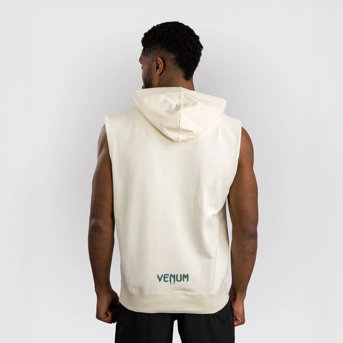 Sudadera sin mangas Venum Sparring con capucha Vainilla - Image 3