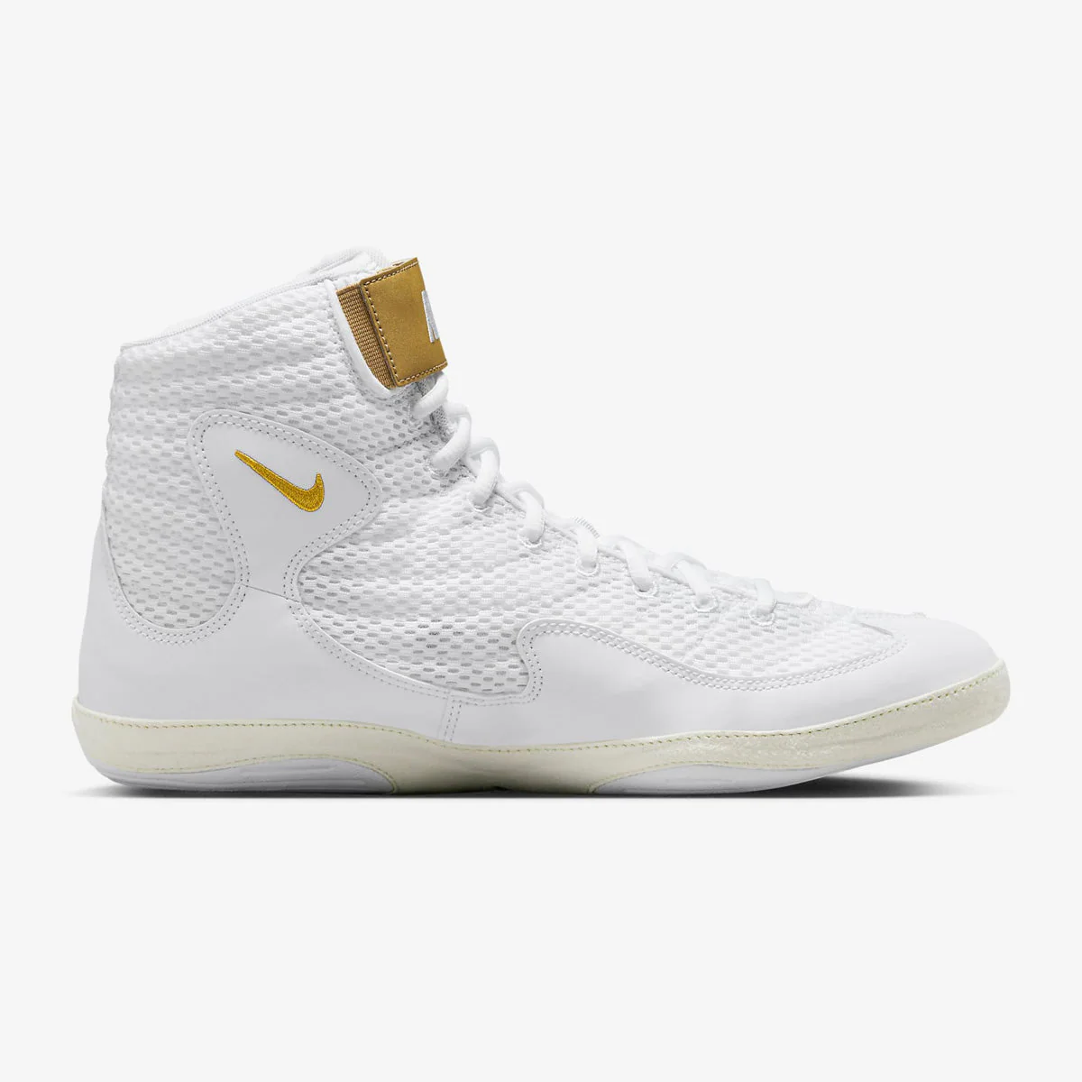 Zapatillas de lucha-Lucha Libre Nike Inflict 3 Blanco-Oro  - Image 3