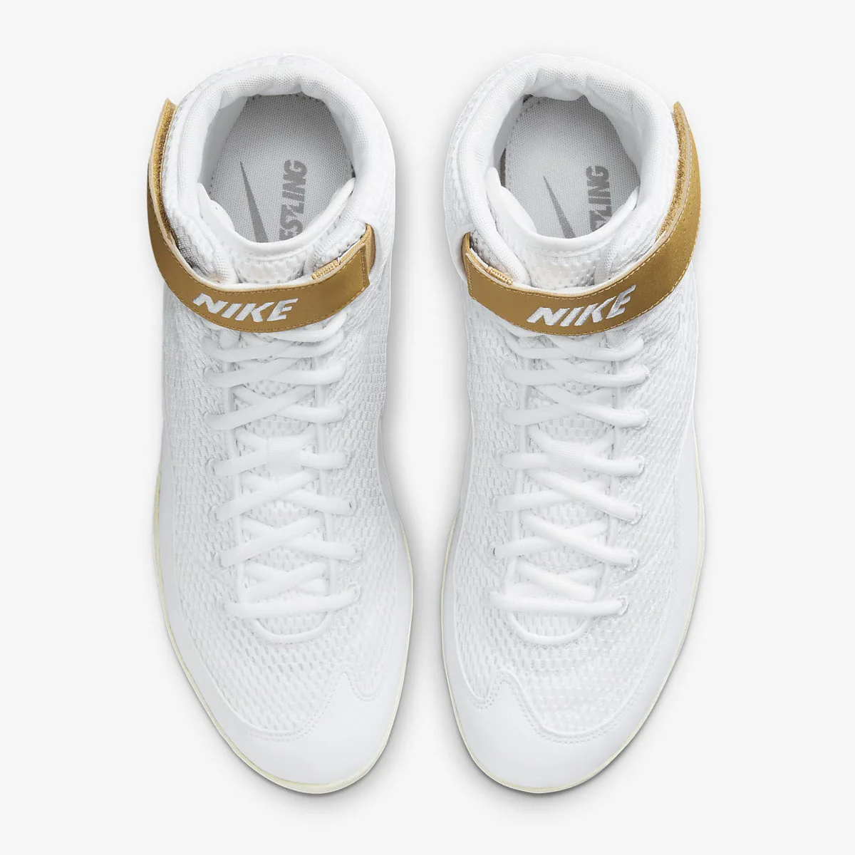 Zapatillas de lucha-Lucha Libre Nike Inflict 3 Blanco-Oro  - Image 4