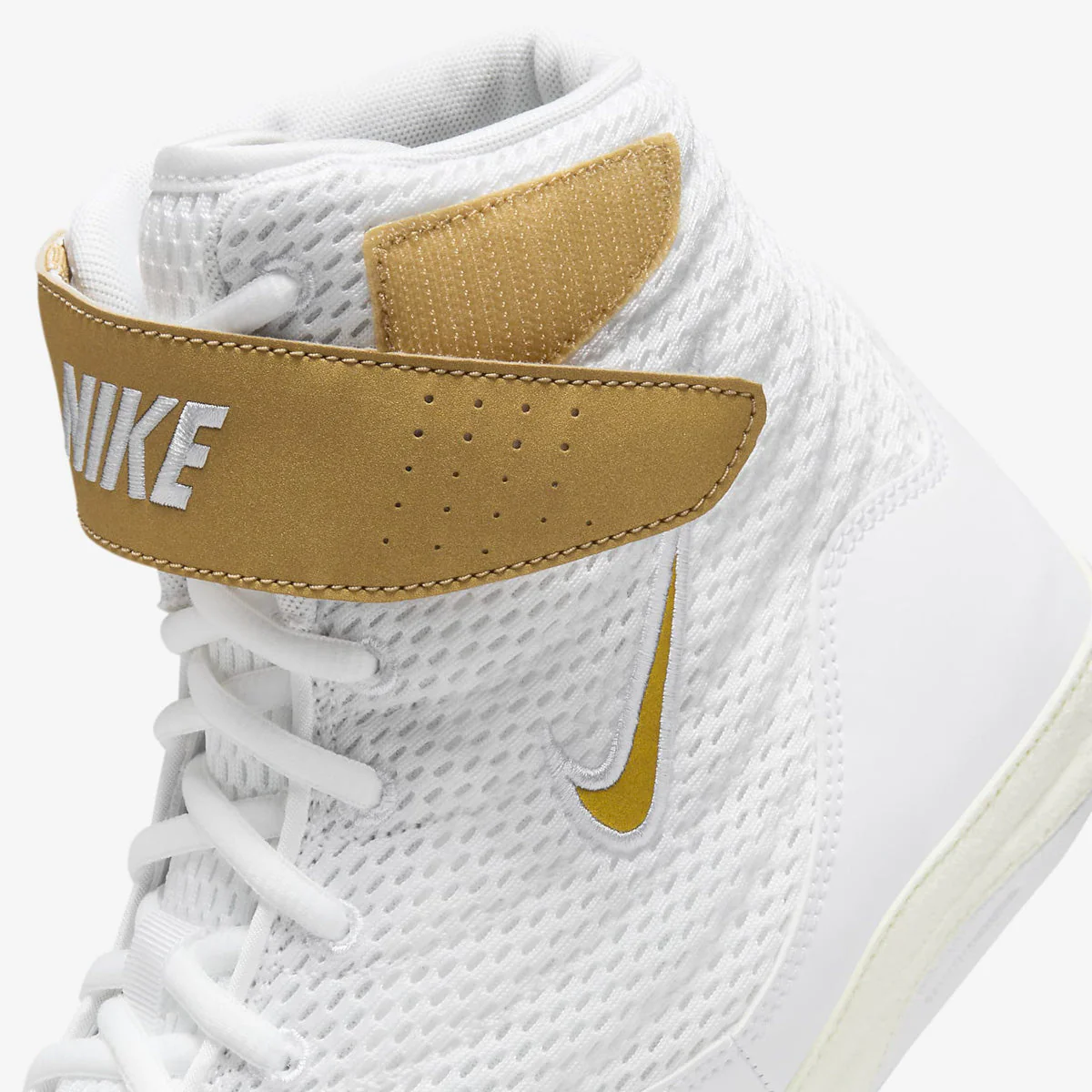 Zapatillas de lucha-Lucha Libre Nike Inflict 3 Blanco-Oro  - Image 9